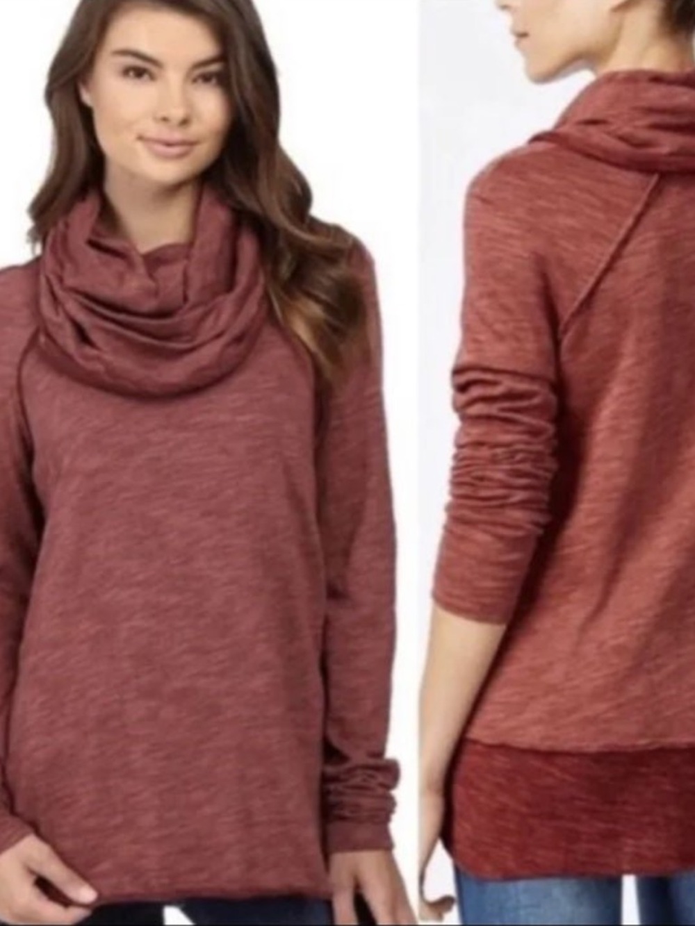 Free People Beach One Body Cotton Cocoon Cowl Pullover